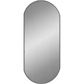 vidaXL Miroir mural Noir 90x40 cm Ovale