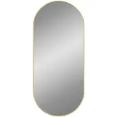 vidaXL Miroir mural Doré 100x45 cm Ovale