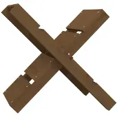vidaXL Porte-bûches brun miel 47x39,5x48 cm Pin massif