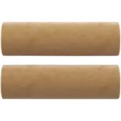 vidaXL Coussins décoratifs lot de 2 Marron Ø15x50 cm Velours