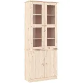 vidaXL Armoire vitrine ALTA 77x35x186,5 cm Pin massif