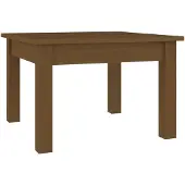 vidaXL Table basse marron miel 45x45x30 cm pin massif