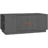 vidaXL Table basse Gris 100x50x41 cm Pin massif