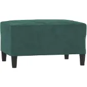 vidaXL Repose-pied Vert foncé 70x55x41 cm Velours