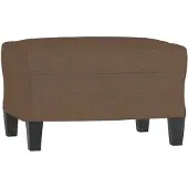 vidaXL Repose-pied Marron 60x50x41 cm Tissu