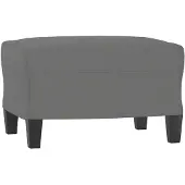 vidaXL Repose-pied Gris foncé 60x50x41 cm Tissu microfibre