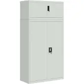 vidaXL Classeur gris clair 90x40x180 cm acier