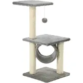 vidaXL Arbre à chat Sisal 65 cm Gris