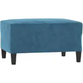 vidaXL Repose-pied Bleu 70x55x41 cm Velours