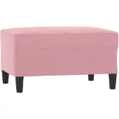 vidaXL Repose-pied Rose 70x55x41 cm Velours