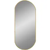 vidaXL Miroir mural Golden 80x35 cm Ovale