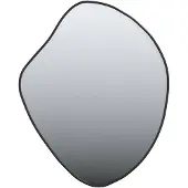 vidaXL Miroir mural noir 50x40 cm