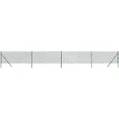 vidaXL Clôture grillagée vert 1x10 m