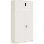 vidaXL Classeur blanc 90x40x180 cm acier