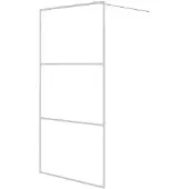 vidaXL Paroi de douche pour passage piétonnier blanc 100x195 cm ESG-verre clair