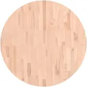vidaXL Dessus de table Ø80x4 cm rond bois massif de hêtre