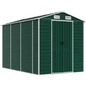 vidaXL Abri de jardin Vert 191x300x198 cm Acier galvanisé