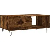 vidaXL Table basse chêne fumé 90x50x36,5 cm Bois composite