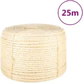 vidaXL Corde 100 % sisal 12 mm 25 m
