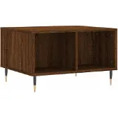 vidaXL Table basse marron imitation chêne 60x50x36,5 cm Bois composite