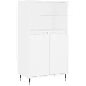 vidaXL Highboard blanc 60x36x110 cm Bois composite