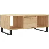 vidaXL Table basse en chêne Sonoma 90x50x36,5 cm Bois composite