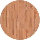 vidaXL Dessus de table Ø80x1,5 cm rond bois massif de hêtre
