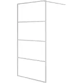 vidaXL Paroi de douche pour passage piétonnier argenté 100x195 cm ESG-verre clair