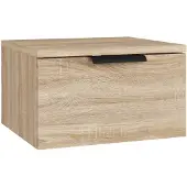 vidaXL Table de chevet murale Chêne sonoma 34x30x20 cm