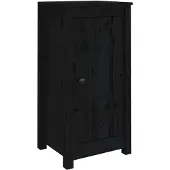 vidaXL Sideboards 2 pcs. noir 39x35x80 cm pin massif