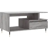 vidaXL Table basse Gris Sonoma 90x49x45 cm Bois composite