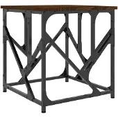 vidaXL Table basse marron aspect chêne 45x45x47,5 cm Bois composite