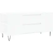 vidaXL Table basse blanche 102x44,5x50 cm Bois composite