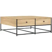 vidaXL Table basse chêne Sonoma 100x99x40 cm Bois composite