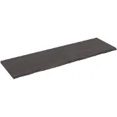 vidaXL Dessus de table marron foncé bois chêne massif traité