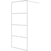 vidaXL Paroi de douche pour passage piétonnier blanc 90x195 cm ESG-verre clair