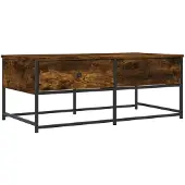 vidaXL Table basse chêne fumé 100x51x40 cm bois composite