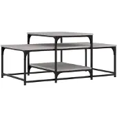vidaXL Table basse Gris Sonoma 102x60x45 cm Bois composite