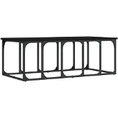 vidaXL Table basse noire 100x50x35,5 cm Bois composite