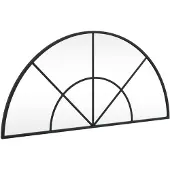 vidaXL Miroir mural noir 80x40 cm arche fer