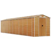 vidaXL Abri de jardin brun clair 191x895x198 cm Acier galvanisé