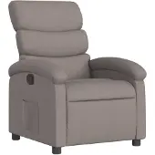 vidaXL Fauteuil relax Taupe Tissu