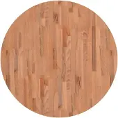 vidaXL Dessus de table Ø90x1,5 cm rond bois massif de hêtre