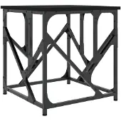 vidaXL Table basse noire 45x45x47,5 cm Bois composite