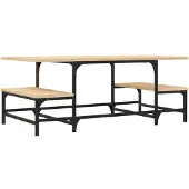 vidaXL Table basse en chêne Sonoma 100x50,5x40 cm Matériau dérivé du bois