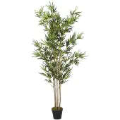 vidaXL Bambou artificiel 1380 feuilles 200 cm vert