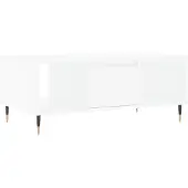 vidaXL Table basse blanche 90x50x36,5 cm Bois composite