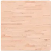 vidaXL Dessus de table 80x80x2,5 cm carré bois massif de hêtre