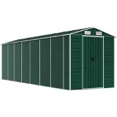 vidaXL Abri de jardin vert 191x640x198 cm Acier galvanisé