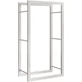 vidaXL Étagère à bois de chauffage 50x28x94 cm Acier inoxydable